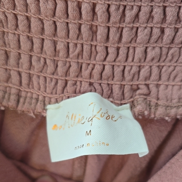 Women's Pink Smocked Shorts - Picture 2 of 7